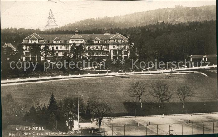 12015072 Neuchatel NE Hopital des Cadolles Lawn Tennis Neuchatel