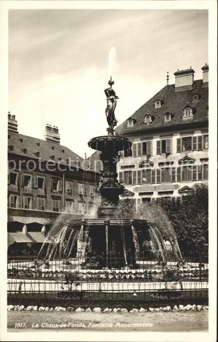 12015096 La Chaux-de-Fonds Fontaine Monumentale La Chaux-de-Fonds