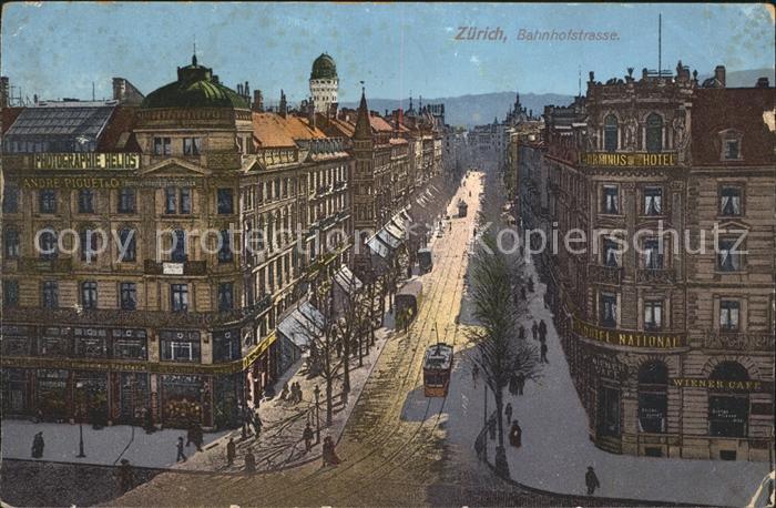 12012404 Zuerich Bahnhofstrasse Tramway de Zurich