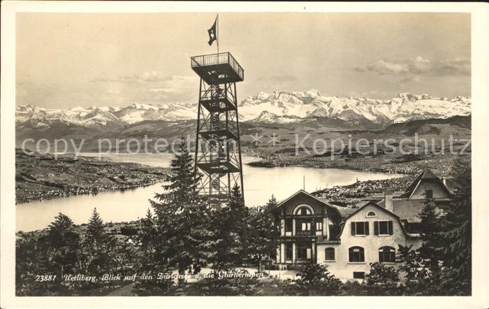 12012439 Uetliberg Zuerich Tour d'observation Gasthaus Zuerichsee Alpes Glaris Uetli