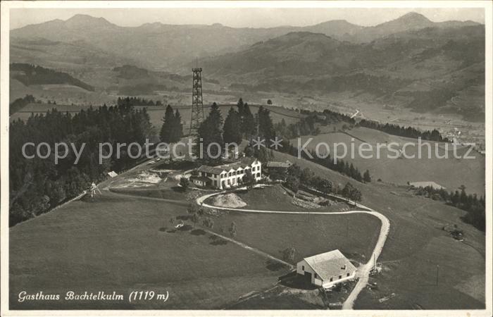 12012478 Hinwil Gasthaus Bachtelkulm Alpen Fliegeraufnahme Hinwil