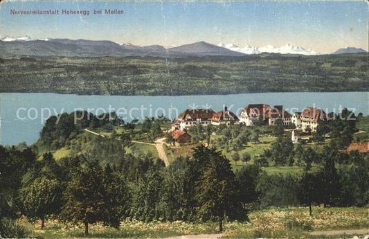 12012496 milles Établissement psychiatrique de Hohenegg Lac de Zurich Alpes milles