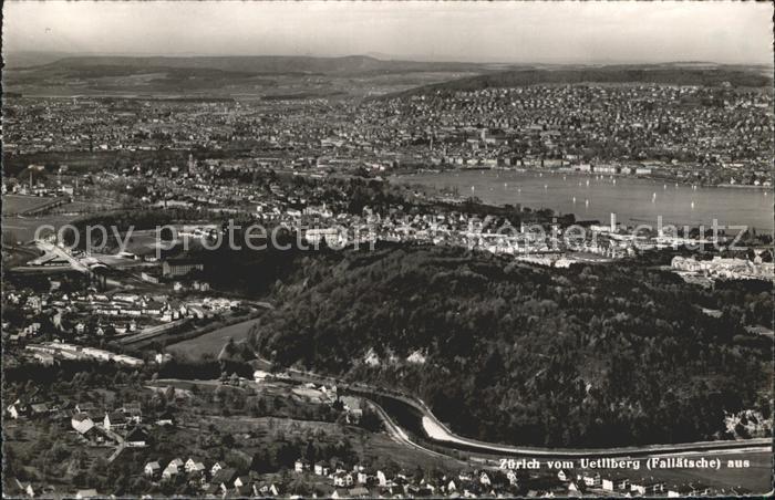 12012501 Zurich Vue panoramique depuis l'Uetliberg Fallaetsche depuis le lac de Zurich Zuerich