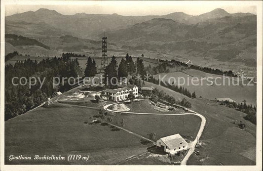 12012548 Hinwil Gasthaus Bachtelkulm Alpen Fliegeraufnahme Hinwil