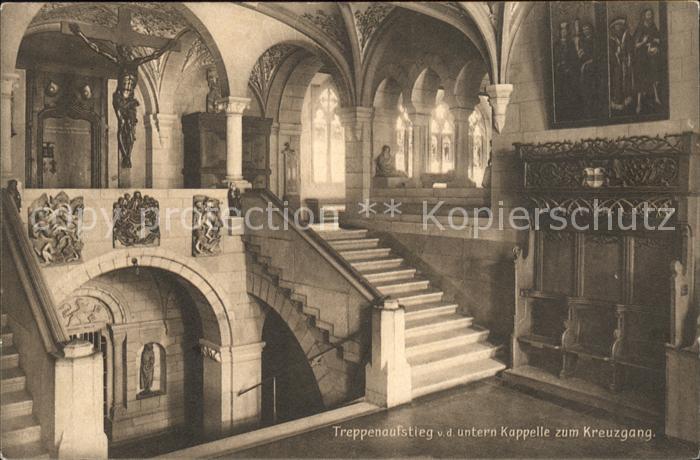 12012603 Zuerich Escalier de la chapelle basse au cloître Landesmuseum Z