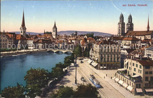 12012653 Église de la vieille ville de Zurich Pont de la Limmat Zurich