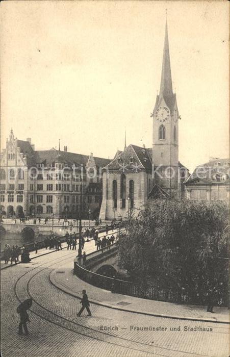 12012709 Zuerich Fraumünster et Stadthaus Zuerich