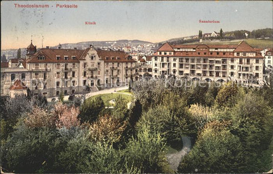 12012715 Zuerich Theodosianum hôpital privé côté parc sanatorium Zuerich