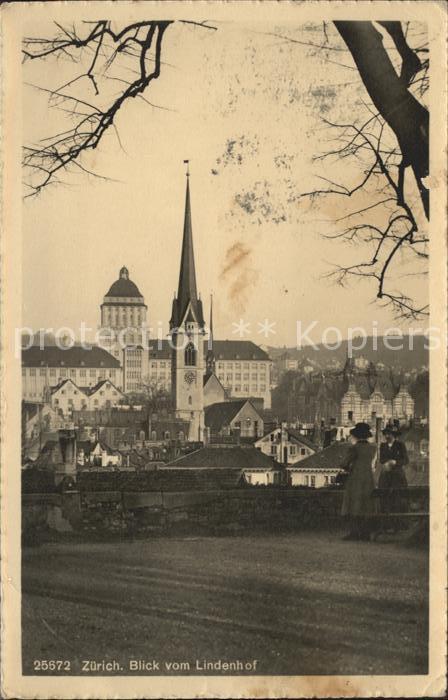 12012722 Zuerich Blick vom Lindenhof Zuerich