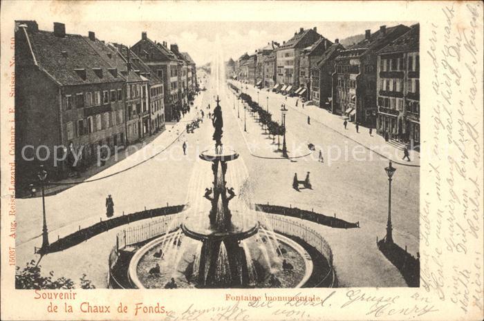 12005813 La Chaux-de-Fonds Fontaine monumentale La Chaux-de-Fonds