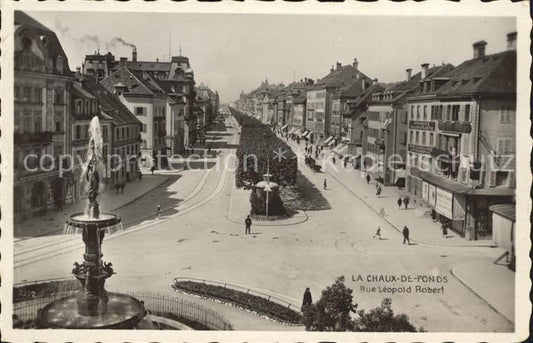 12005867 La Chaux-de-Fonds Grande Fontaine Rue Léopold Robert La Chaux-de-Fonds