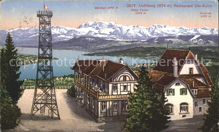 12005887 Uetliberg Zuerich Restaurant Tour d'observation Uto Kulm Zuerichsee Alpenpan