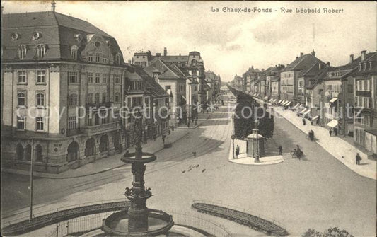 12007646 La Chaux-de-Fonds Grande Fontaine Rue Léopold Robert La Chaux-de-Fonds