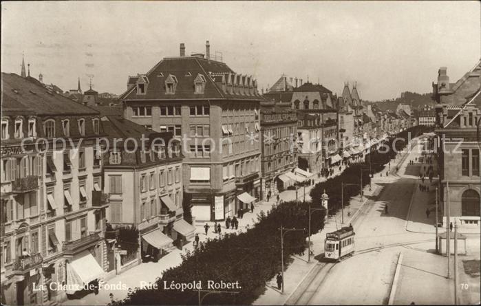 12007807 La Chaux-de-Fonds Rue Leopold Robert Tram La Chaux-de-Fonds