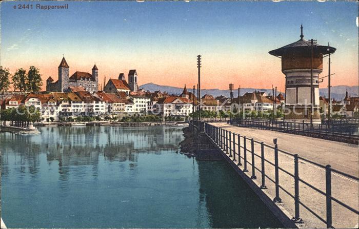 12018395 Rapperswil SG Vieille ville du château de Zuerichsee Tour du pont Rapperswil SG