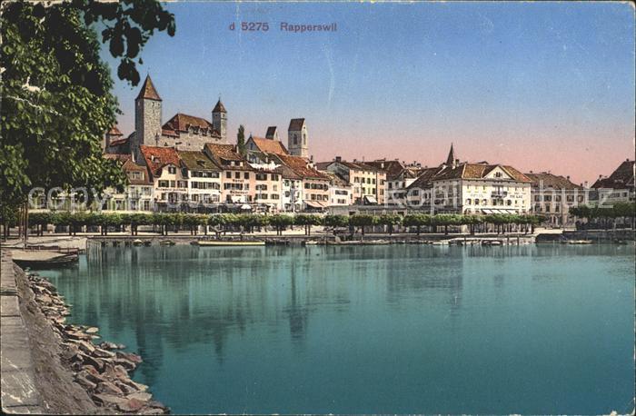 12016419 Rapperswil SG Lac de Zurich Vieille ville au bord du lac Château de Rapperswil SG