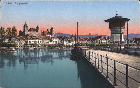 12018407 Rapperswil SG Vieille ville du château de Zuerichsee Tour du pont Rapperswil SG