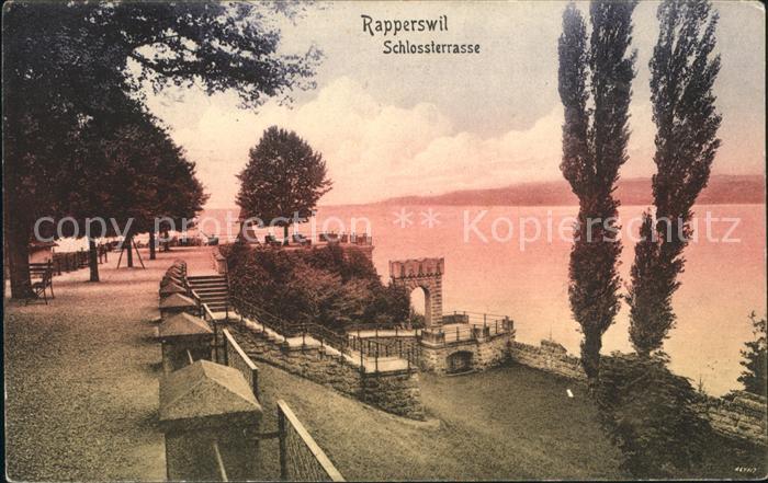 12016455 Rapperswil SG Schlossterrasse Zuerichsee Rapperswil SG