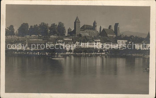 12016458 Rapperswil SG Vieille ville avec château vu du lac de Zurich Rapperswil S