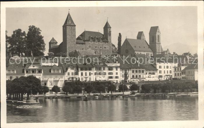 12018412 Rapperswil SG Château Église Lac de Zurich Rapperswil SG