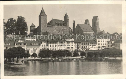 12018412 Rapperswil SG Château Église Lac de Zurich Rapperswil SG