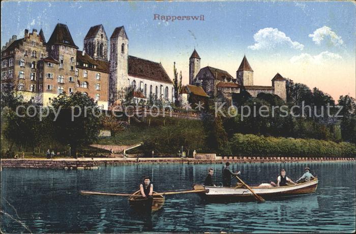 12018469 Rapperswil SG Château Église Lac de Zurich Promenade en bateau Rapperswil SG