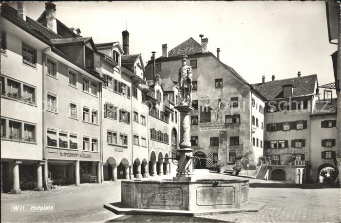 12024912 Wil SG Hofplatz Brunnen Wil SG