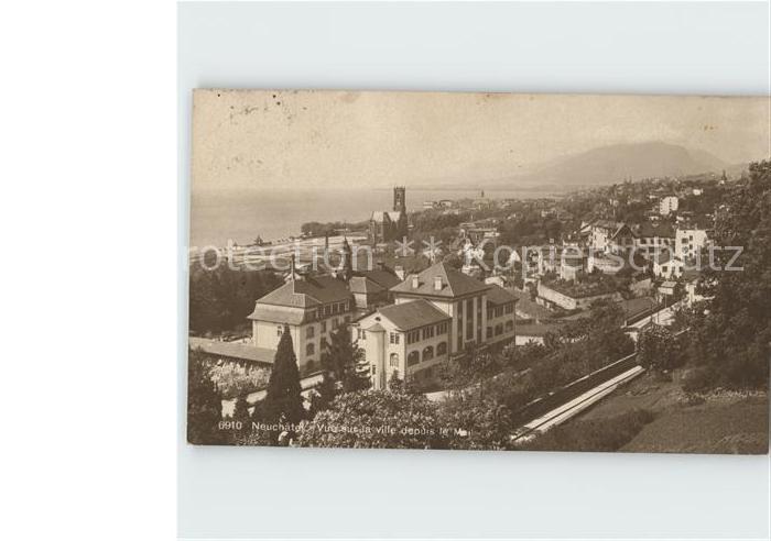 12026630 Neuchâtel NE Vue sur la ville depuis le Mail Neuchâtel