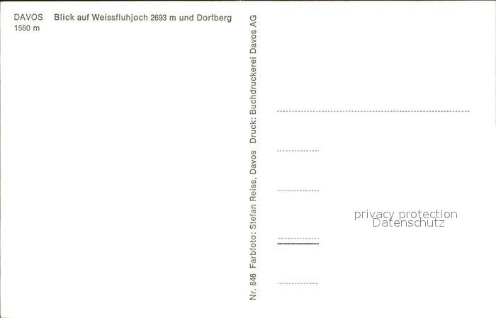 12029256 Davos GR avec Weissfluhjoch et Dorfberg Davos Platz