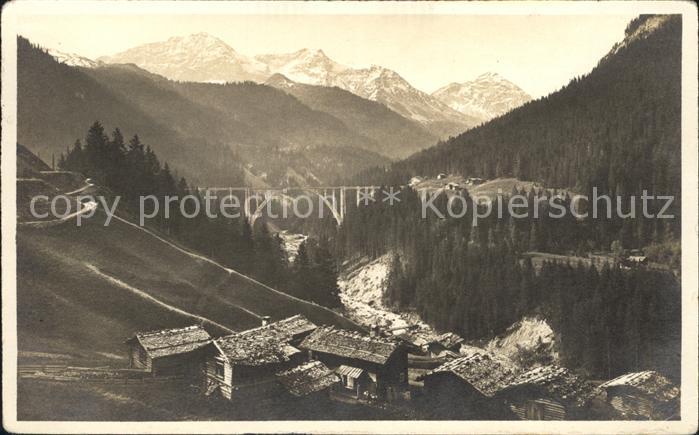 12029290 Arosa GR Viaduc ferroviaire avec Langwies Arosa