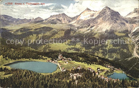 12029418 Arosa GR Von Tschuggen aus gesehen Arosa