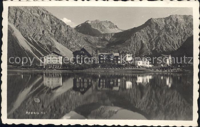 12029430 Arosa GR Obersee mit Valbellahorn Arosa