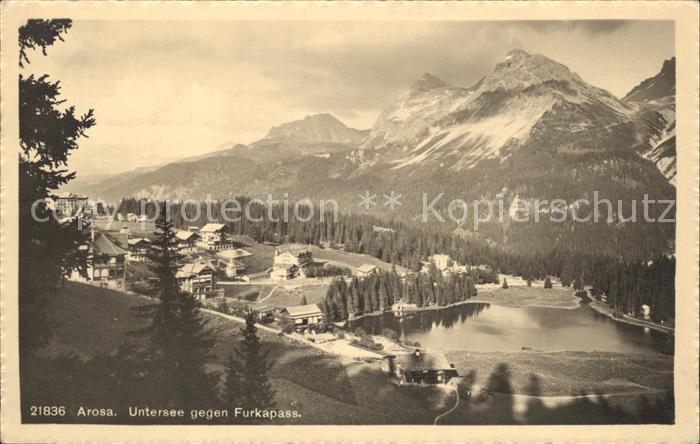 12029431 Arosa GR Untersee gegen Furkapass Arosa