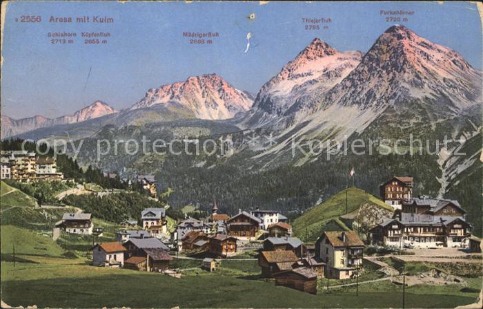 12029438 Arosa GR mit Kulm Arosa