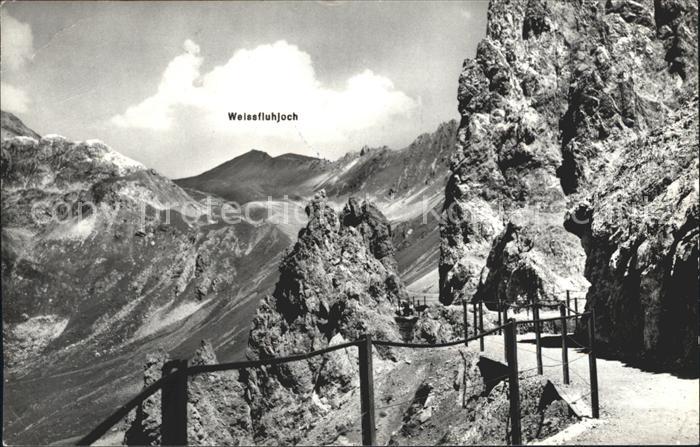 12029504 Davos GR Felsenweg et Weissfluhjoch Davos Platz