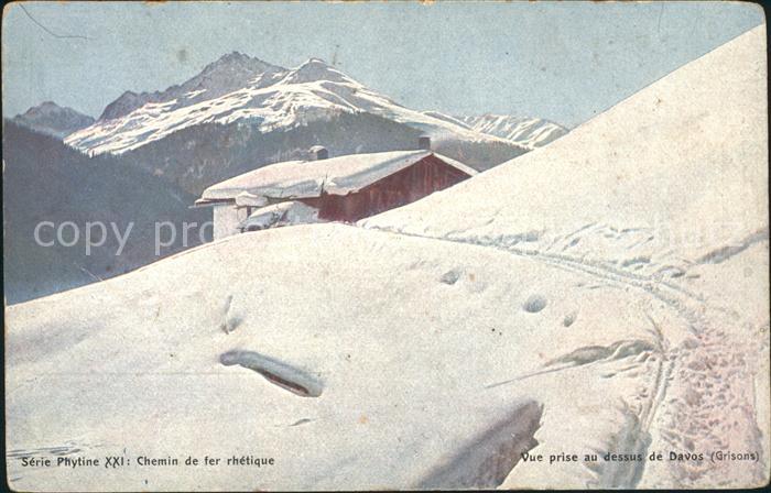 12029532 Sentier de randonnée Davos GR en hiver Davos Platz