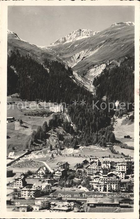 12029563 Davos GR avec Sanatorium Thurgovie Davos Platz