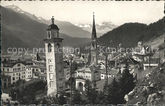 12032989 St Moritz GR Section de l'église de Saint-Moritz