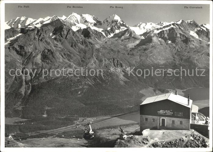 12033151 St Moritz GR Téléphérique Corviglia-Piz-Nair avec Bernina Group St. Mor