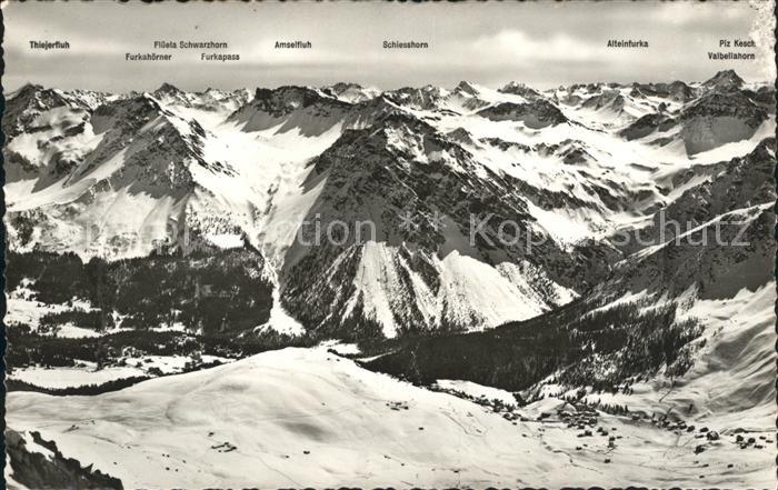 12033182 Arosa GR mit Weisshorn Arosa