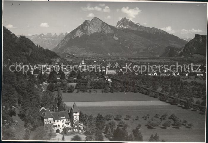 11922164 Gonzen Fliegeraufnahme mit Alvier Gonzen