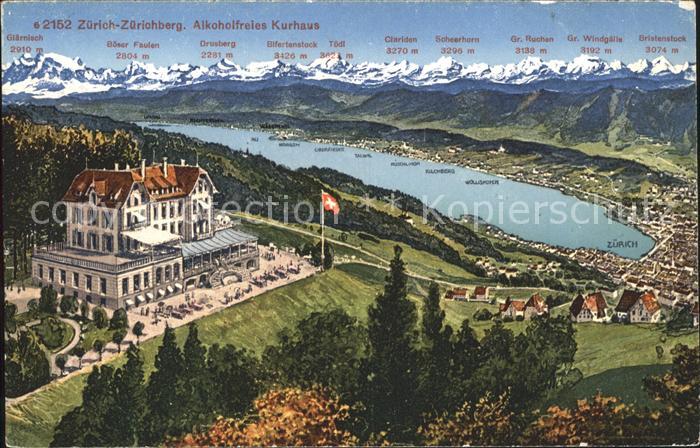 11919787 Zuerich Zuerichberg Sans alcool Kurhaus Glaernisch Clariden Scheerhor