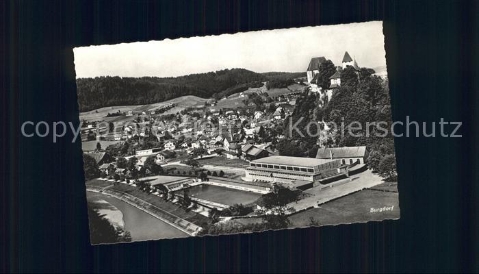 12031480 Burgdorf Bern Gesamtansicht mit Schloss Burgdorf Bern