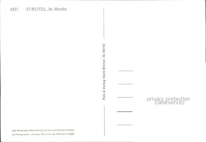 12031723 St Moritz GR Eurotel Hôtel St Moritz GR