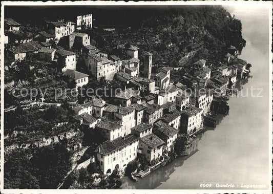 12031772 Gandria Lago di Lugano Luganersee Fliegeraufnahme Gandria Lago di Lugan