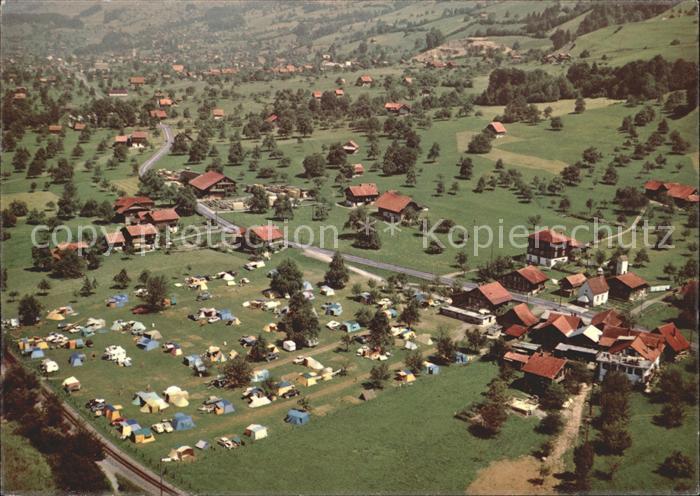 12031805 Ewil Sachseln Camping am Sarnersee Fliegeraufnahme Ewil Sachseln