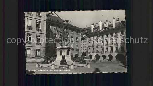 12048514 Bern BE Muensterplatz Monument Rudolf von Erlach Berne