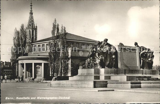 12048515 Bern BE Kunsthalle et Weltlegraphen Monument Berne