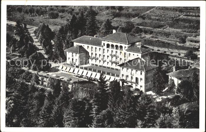 12046047 Brissago TI Hotel Brenscino am Lago Maggiore Fliegeraufnahme Brissago