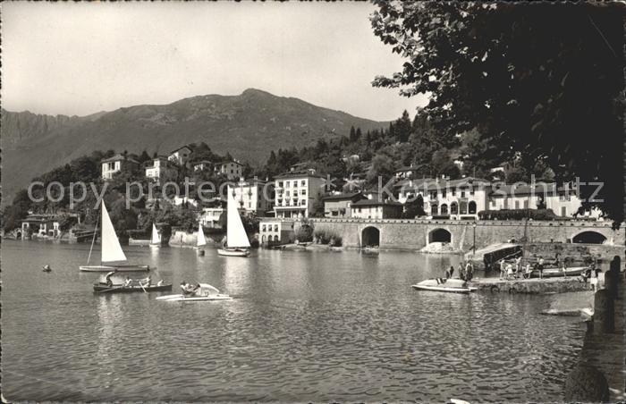 12047584 Ascona TI San Michele Bateaux Lac Majeur Ascona